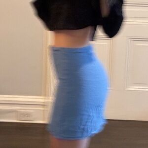 Elegant Blue Women's Skirt and I’ll iron it for you